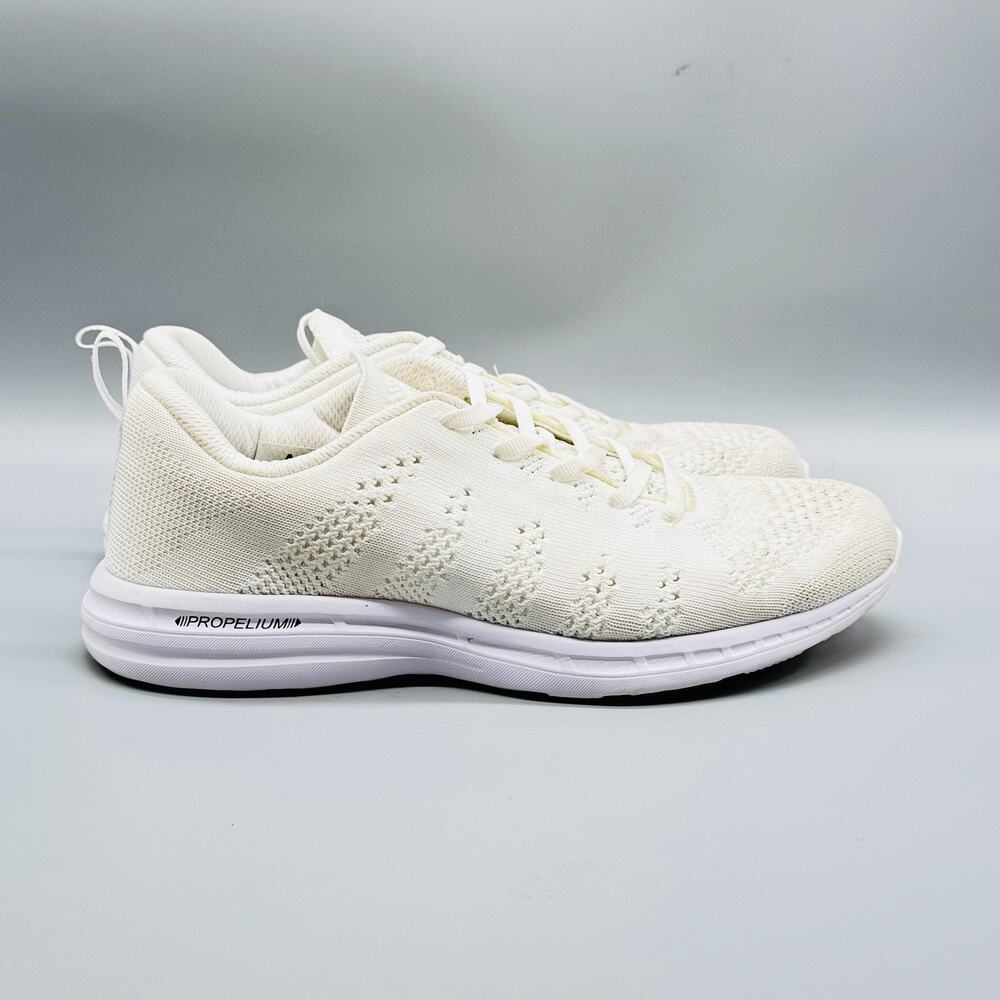APL Shoes Womens 8.5 Ivory Propelium TechLoom Pro Knit Running Athletic Sneakers